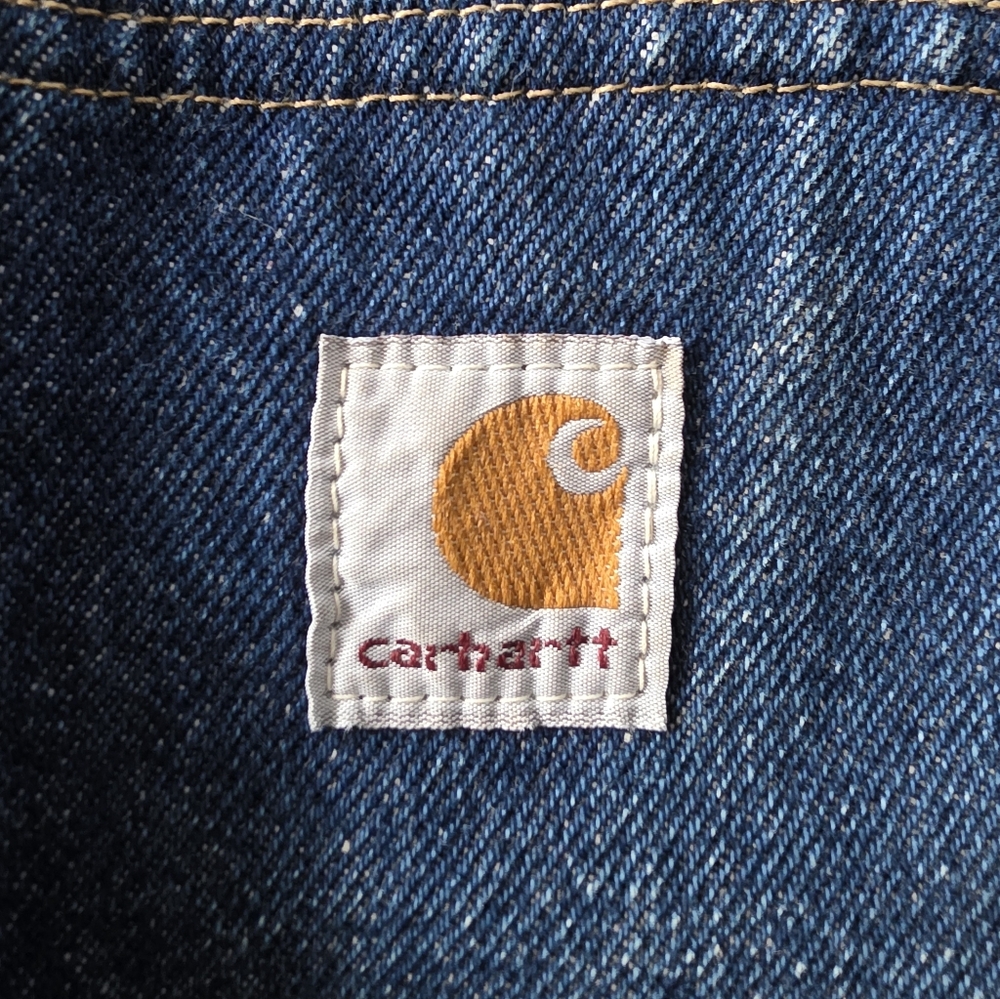 Blue Hooded Denim Carhartt Jacket - Picture 6 of 11